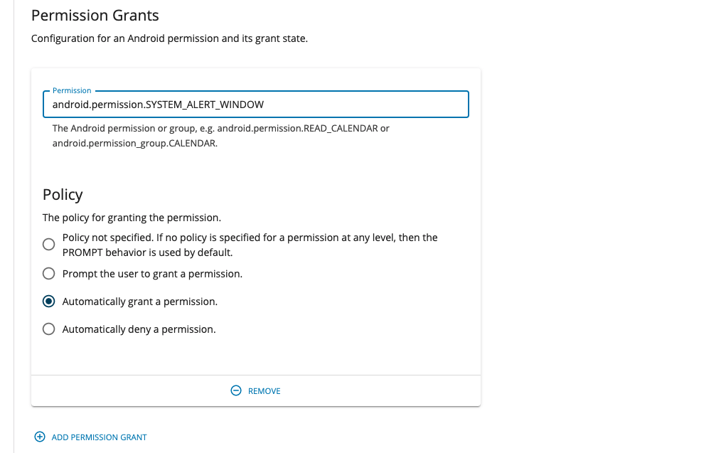 Permission