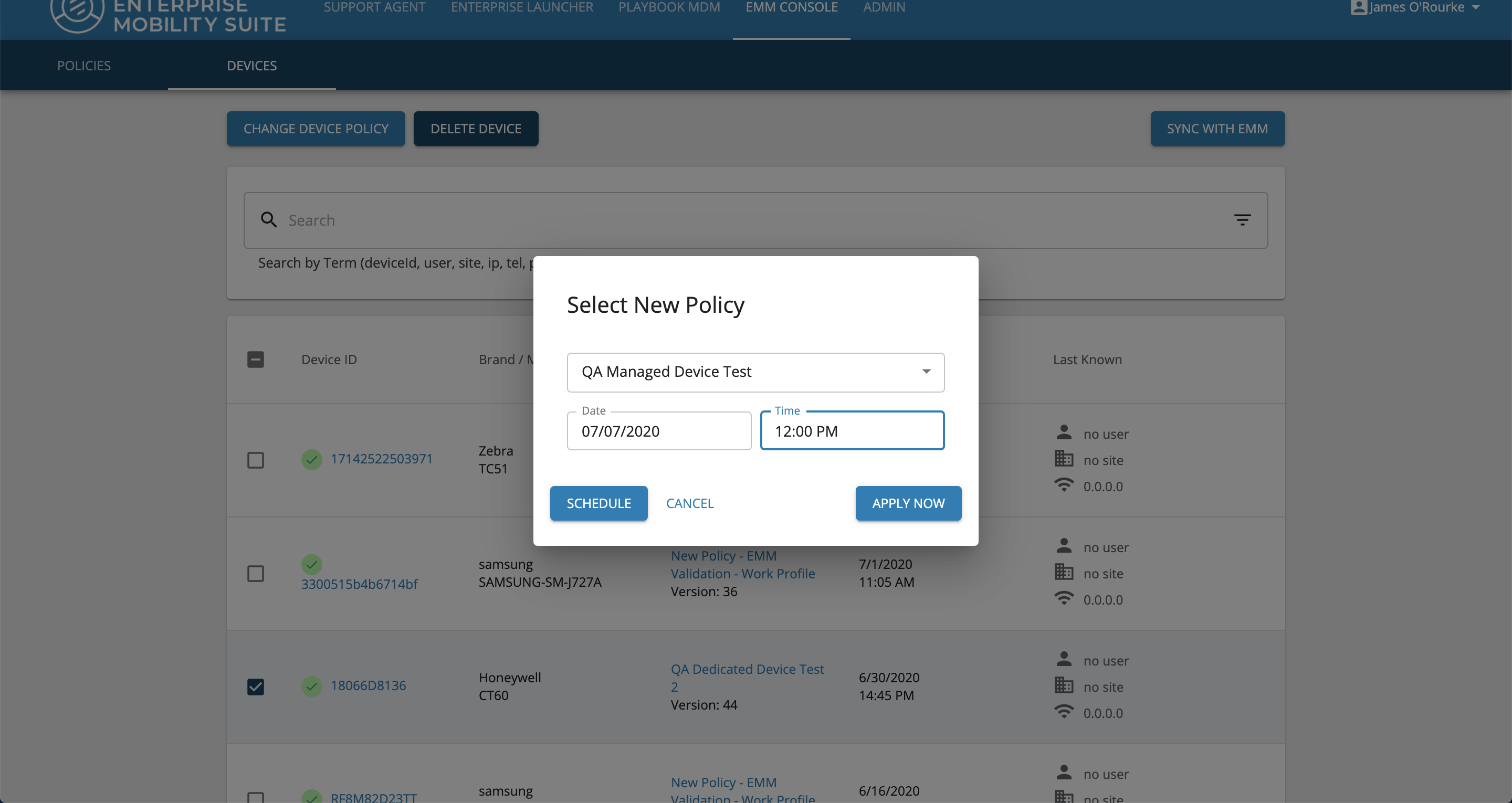Change Policy