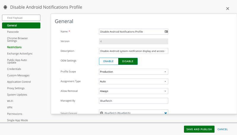 AirWatch Profile