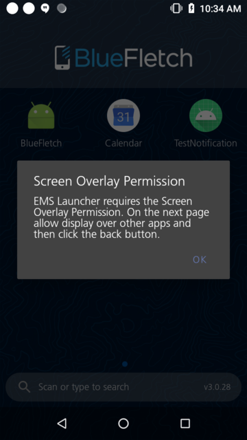 Screen Overlay Dialog