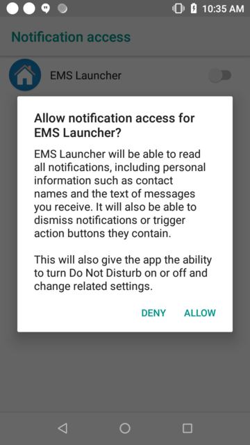 Notification Access Dialog