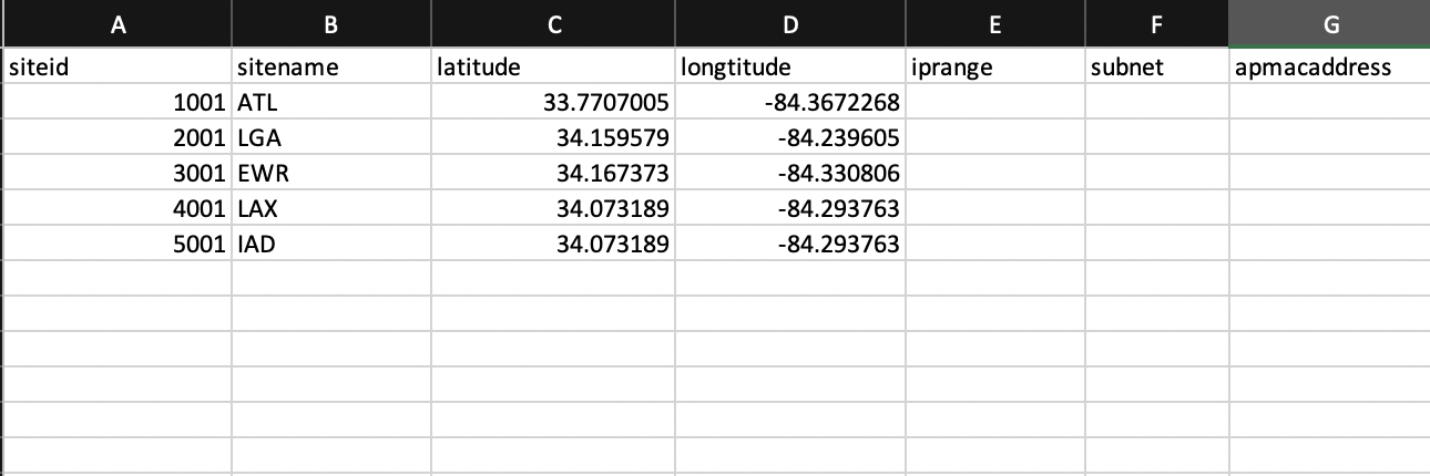 CSV Example