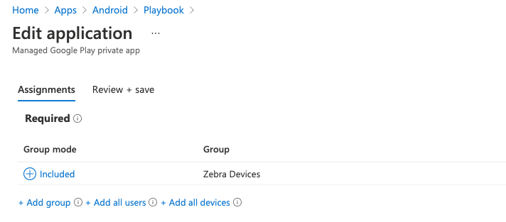 Assign Groups