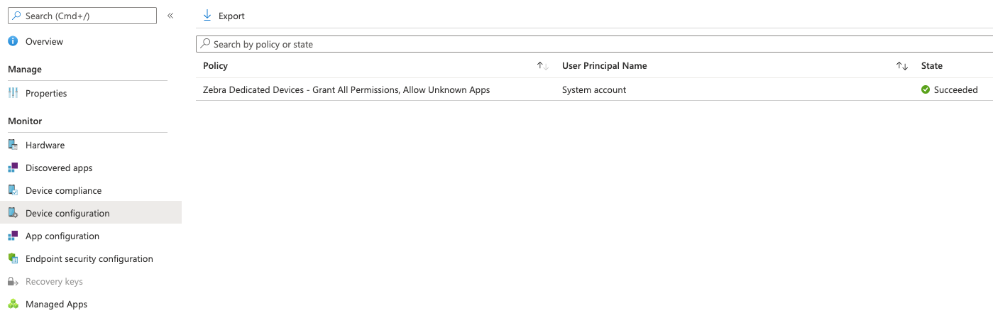 Compliance Device Config