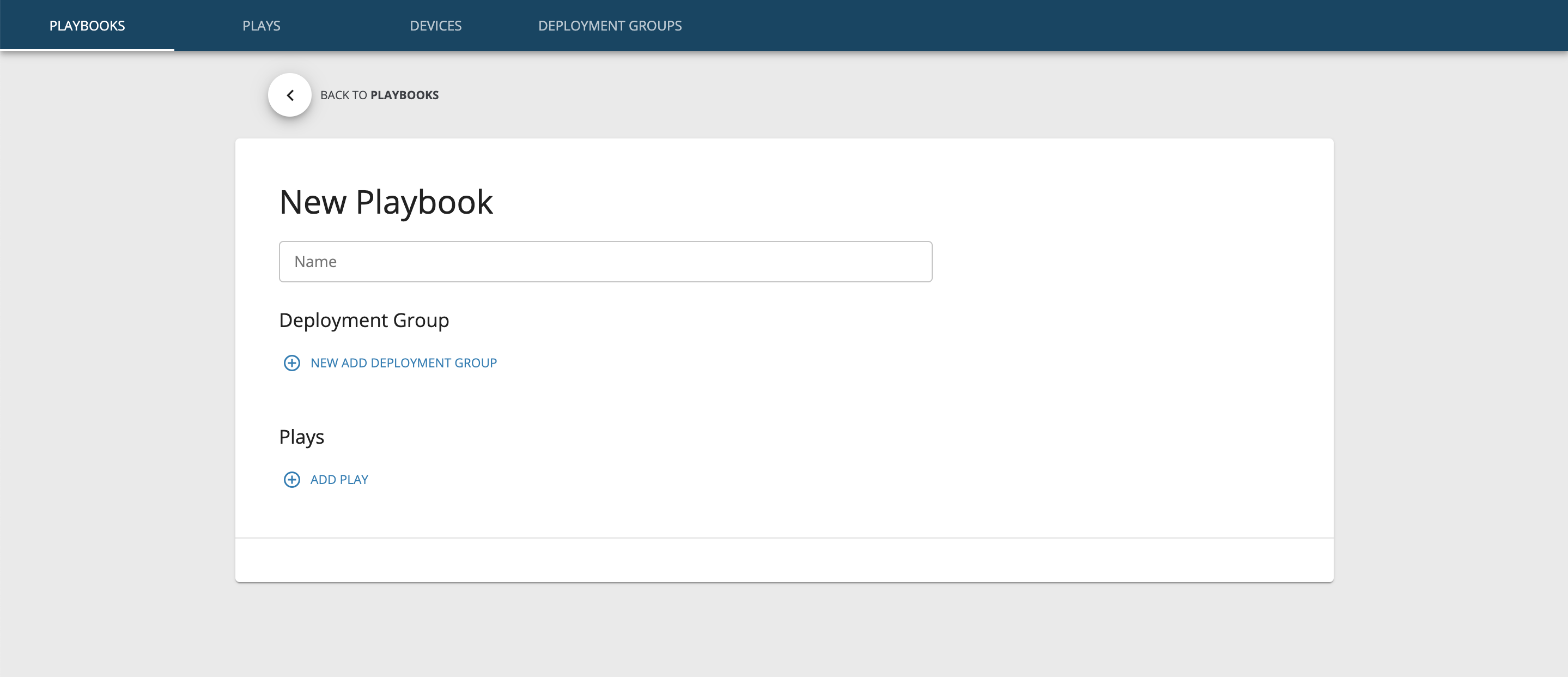 New Playbook