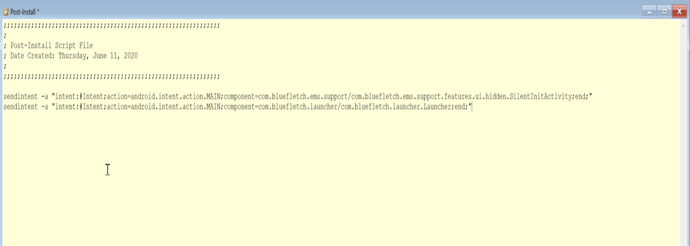 New Package Script