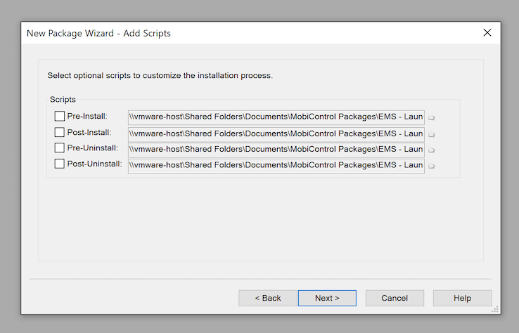 New Package Project Name
