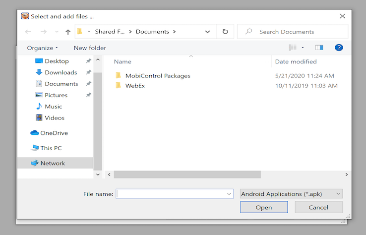 New Package File Upload