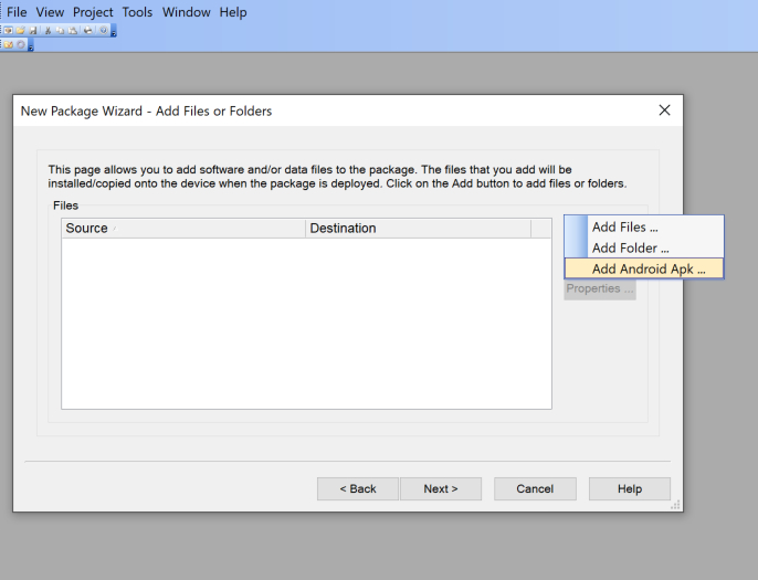 New Package File Upload