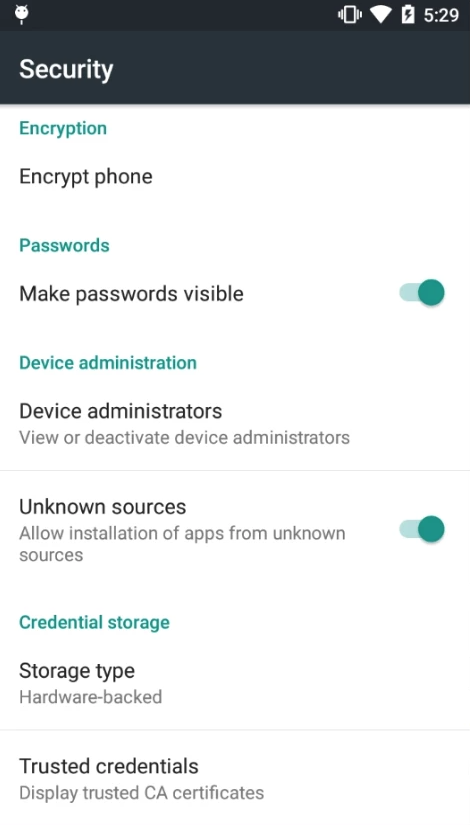 Device Settings