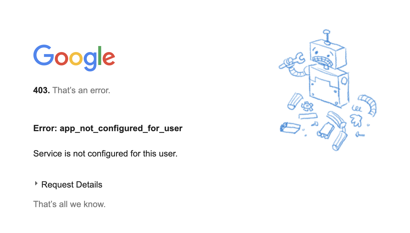 403 error