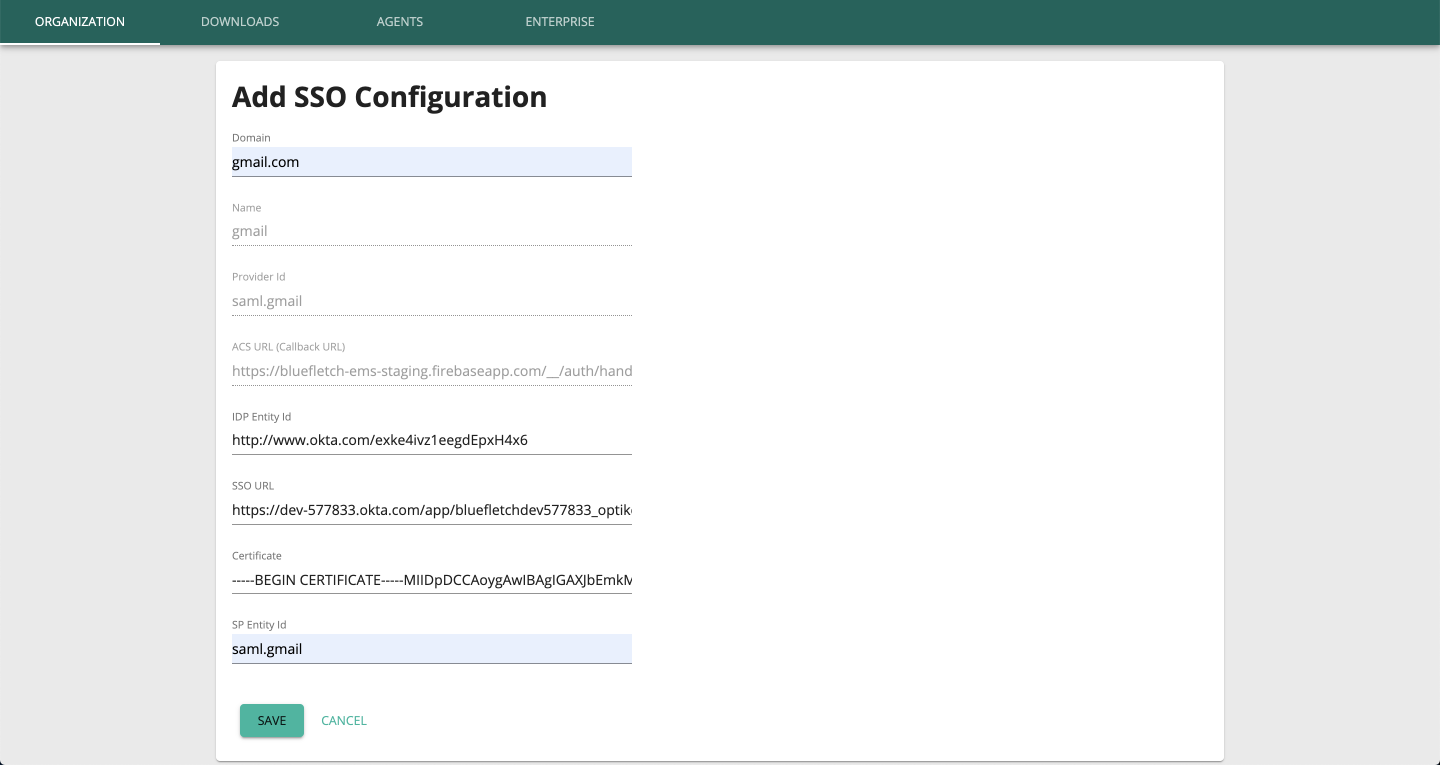 Edit Config