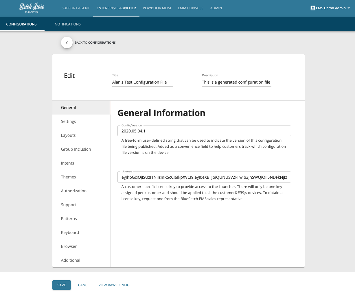 Creating Config
