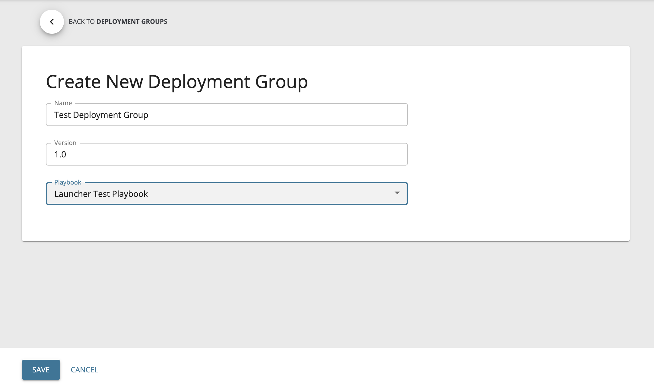 Create Deployment Group