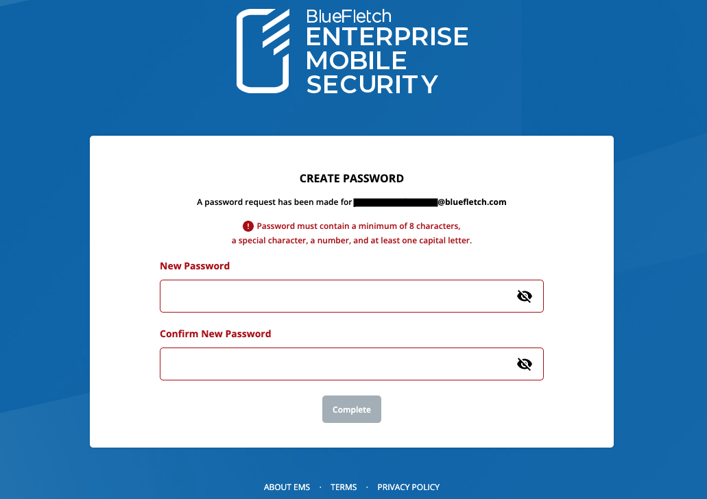 Create Password