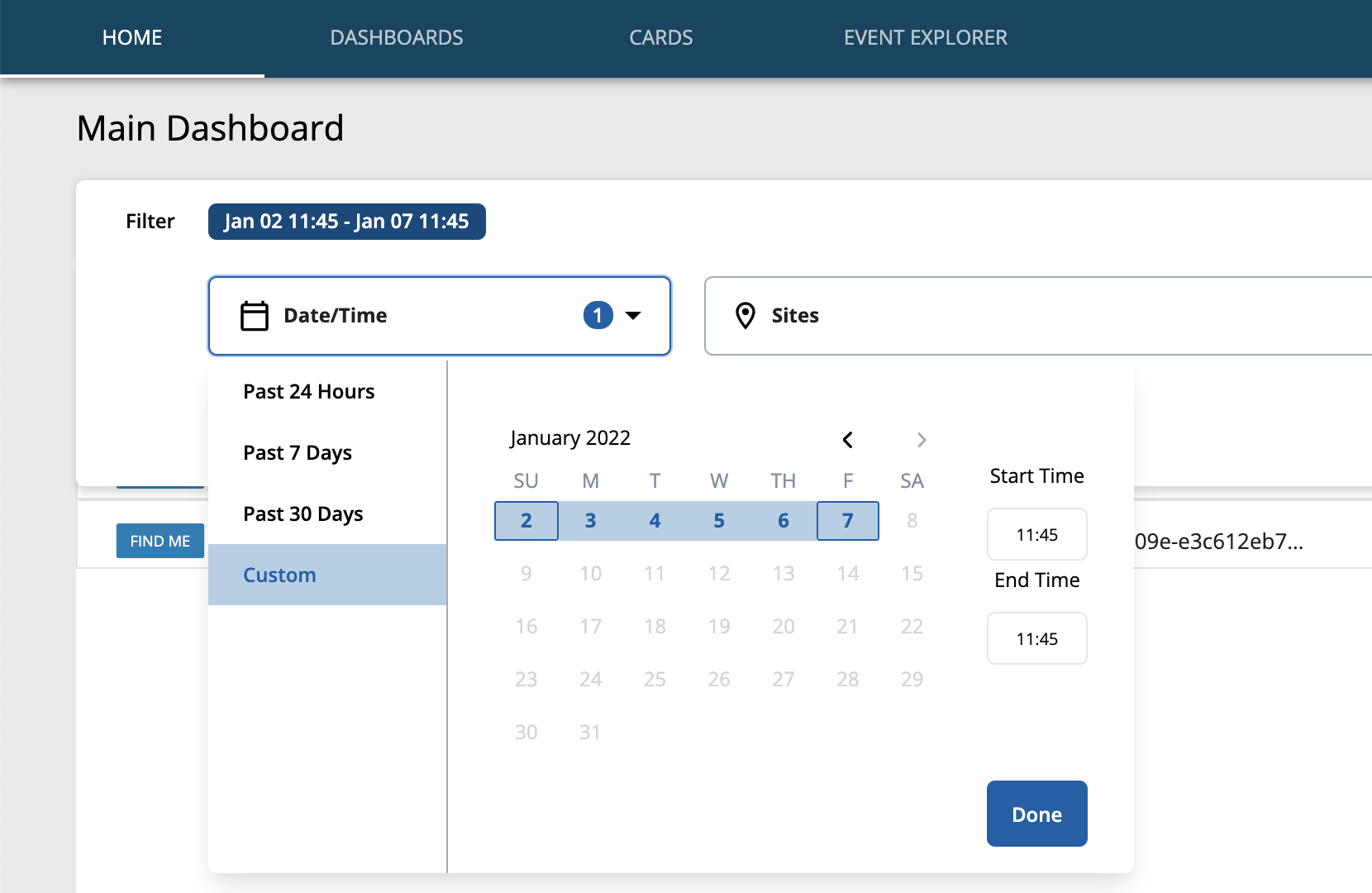 Date Selector