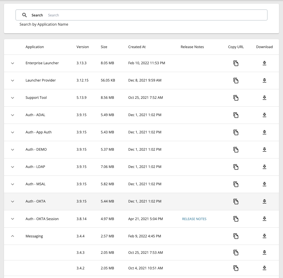 Downloads List