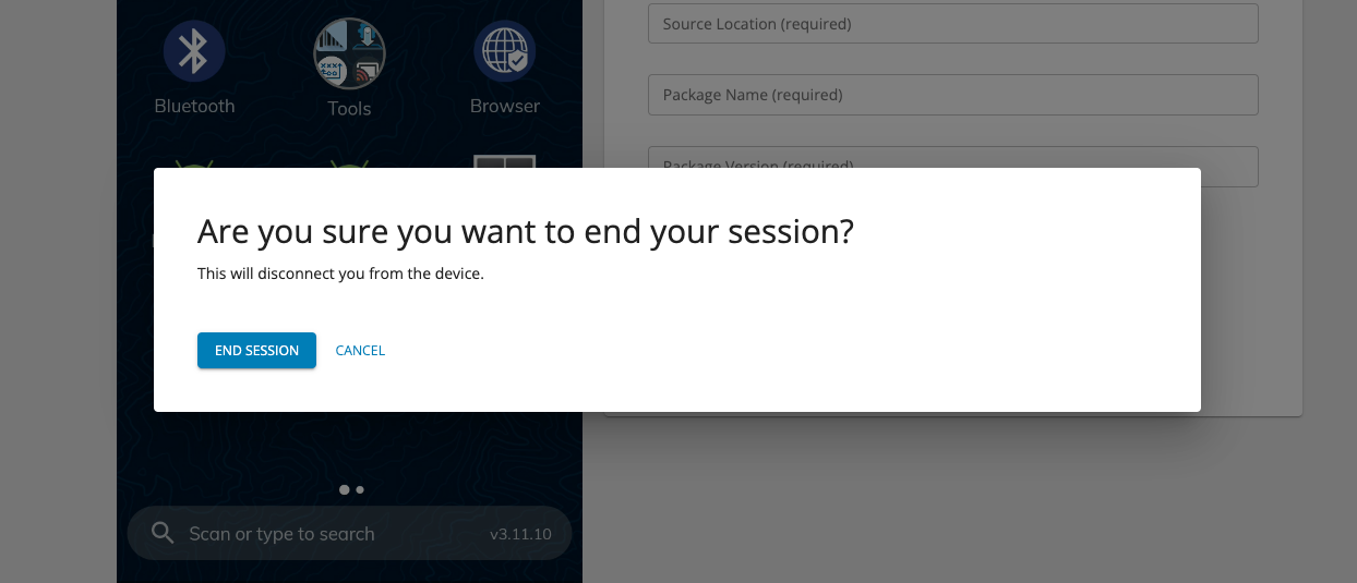 End Remote Session