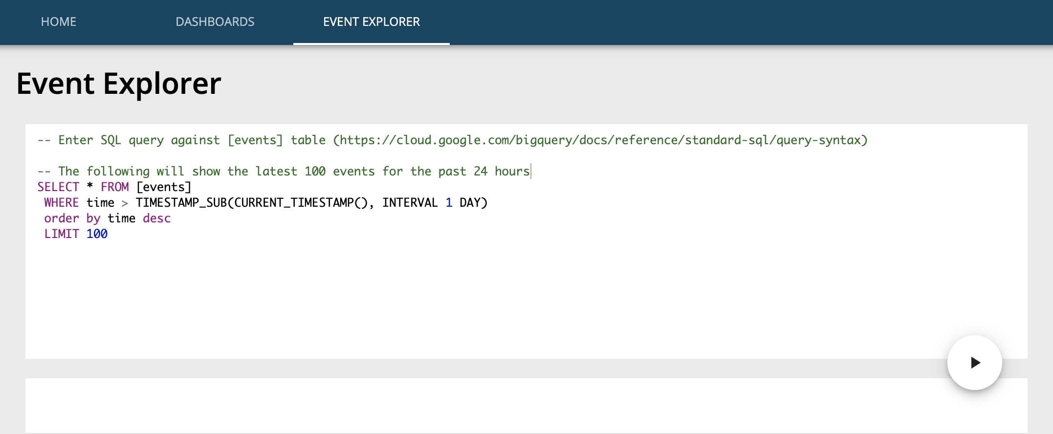 Event Explorer