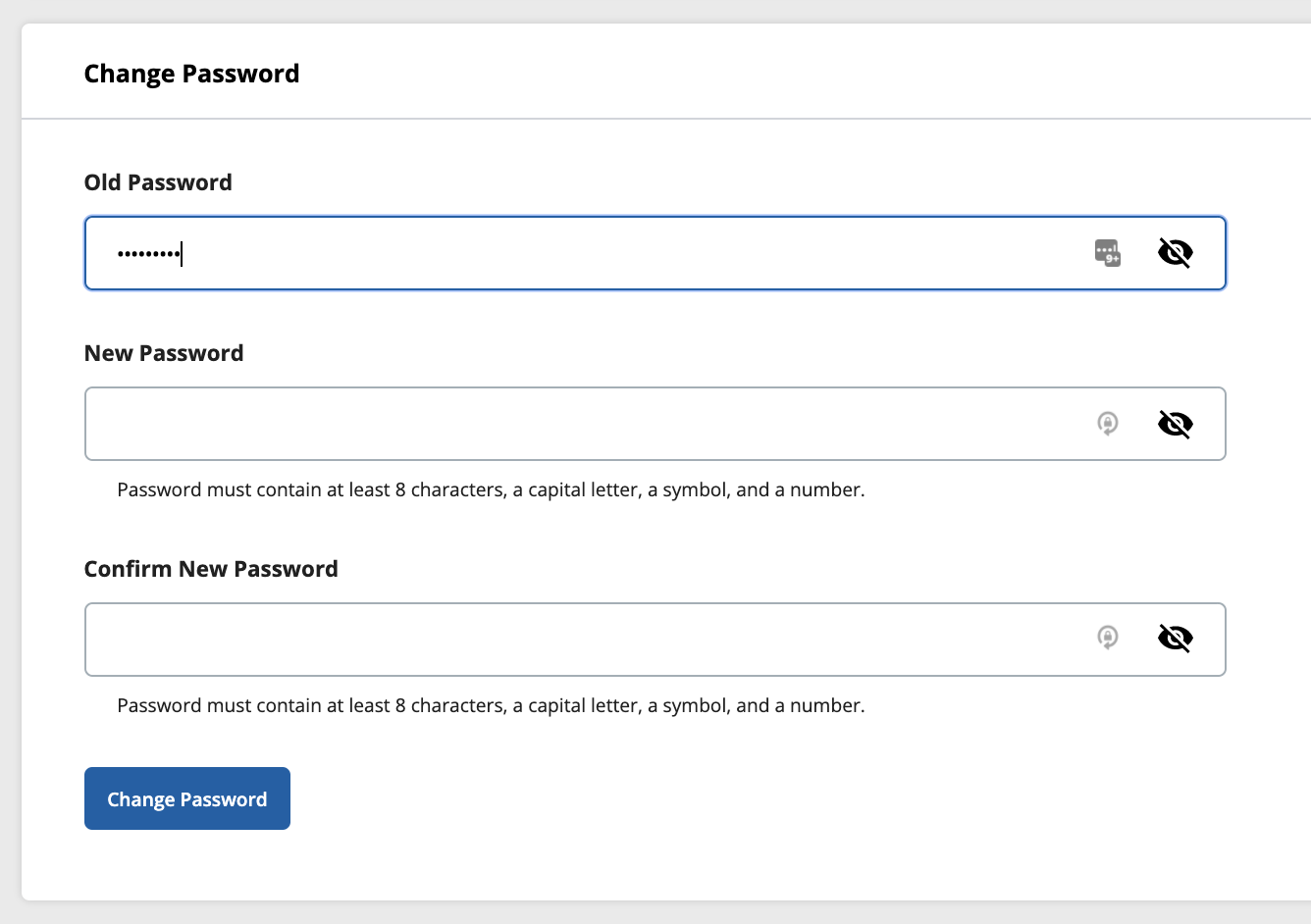 Old Password