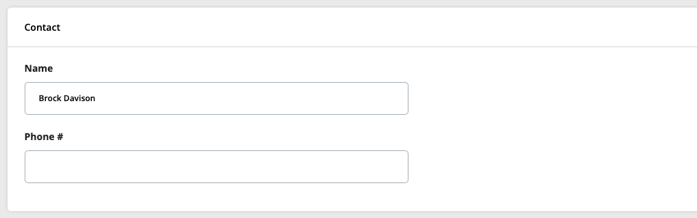 Organization Contact Details