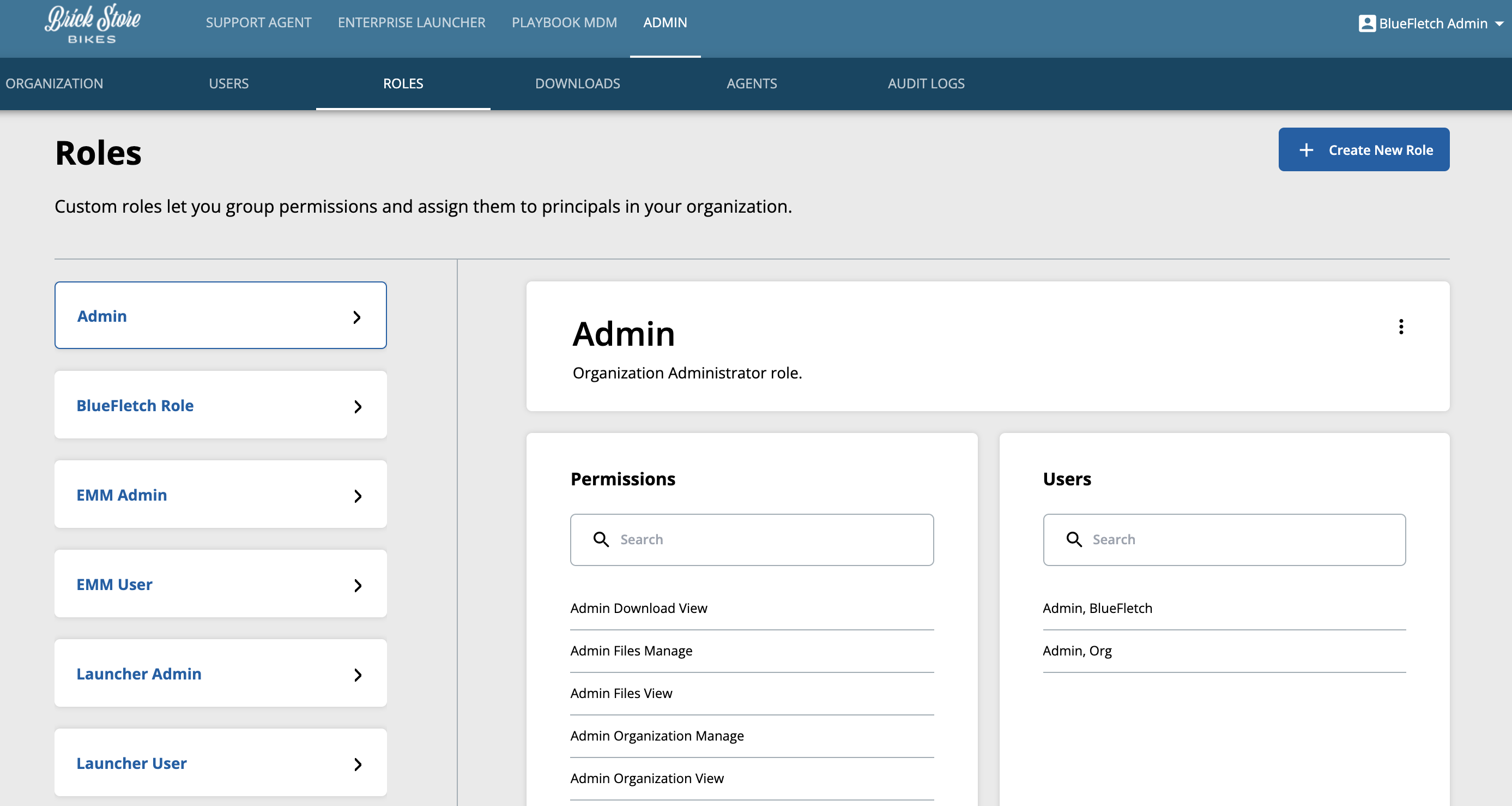Roles Tab