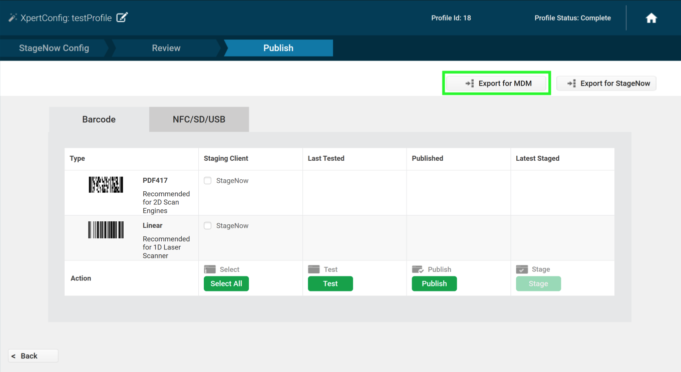 Publish Profile